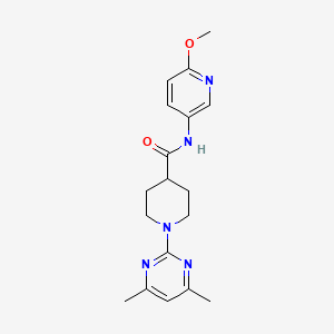 1-(4,6-dimethylpyrimidin-2-yl)-N-(6-methoxypyridin-3-yl)piperidine-4-carboxamide