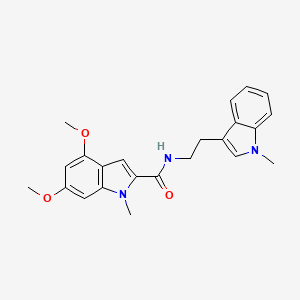 4,6-Dimethoxy-1-methyl-N~2~-[2-(1-methyl-1H-indol-3-YL)ethyl]-1H-indole-2-carboxamide