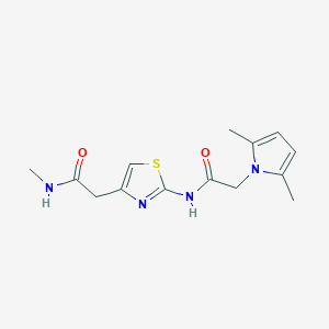 2-(2,5-dimethyl-1H-pyrrol-1-yl)-N-{4-[2-(methylamino)-2-oxoethyl]-1,3-thiazol-2-yl}acetamide