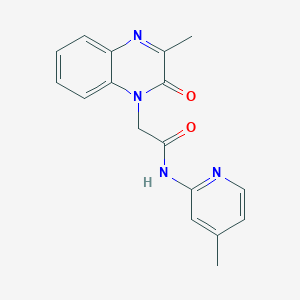 2-(3-methyl-2-oxoquinoxalin-1(2H)-yl)-N-(4-methylpyridin-2-yl)acetamide