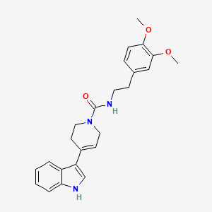 N-[2-(3,4-dimethoxyphenyl)ethyl]-4-(1H-indol-3-yl)-3,6-dihydropyridine-1(2H)-carboxamide