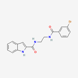 molecular formula C18H16BrN3O2 B10985223 N-(2-{[(3-bromophenyl)carbonyl]amino}ethyl)-1H-indole-2-carboxamide 