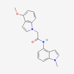 2-(4-methoxy-1H-indol-1-yl)-N-(1-methyl-1H-indol-4-yl)acetamide