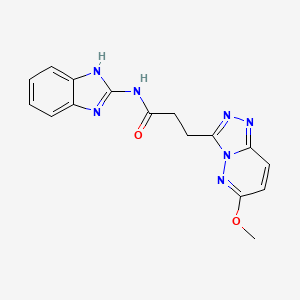 N-(1H-benzimidazol-2-yl)-3-(6-methoxy[1,2,4]triazolo[4,3-b]pyridazin-3-yl)propanamide