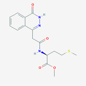 methyl N-[(4-oxo-3,4-dihydrophthalazin-1-yl)acetyl]-L-methioninate