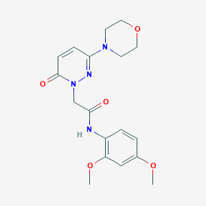 N-(2,4-dimethoxyphenyl)-2-[3-(morpholin-4-yl)-6-oxopyridazin-1(6H)-yl]acetamide