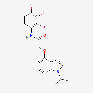 2-[(1-isopropyl-1H-indol-4-yl)oxy]-N-(2,3,4-trifluorophenyl)acetamide