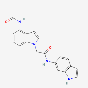 2-[4-(acetylamino)-1H-indol-1-yl]-N-(1H-indol-6-yl)acetamide