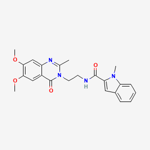 N-[2-(6,7-dimethoxy-2-methyl-4-oxoquinazolin-3(4H)-yl)ethyl]-1-methyl-1H-indole-2-carboxamide