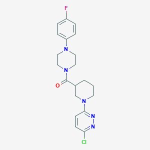 molecular formula C20H23ClFN5O B10985365 (1-(6-Chloropyridazin-3-yl)piperidin-3-yl)(4-(4-fluorophenyl)piperazin-1-yl)methanone 