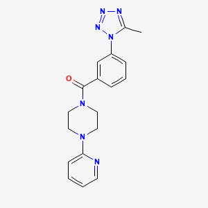 [3-(5-methyl-1H-tetrazol-1-yl)phenyl][4-(pyridin-2-yl)piperazin-1-yl]methanone