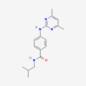 4-((4,6-dimethylpyrimidin-2-yl)amino)-N-isobutylbenzamide