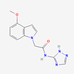 2-(4-methoxy-1H-indol-1-yl)-N-(4H-1,2,4-triazol-3-yl)acetamide