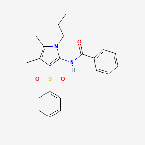 N-{4,5-dimethyl-3-[(4-methylphenyl)sulfonyl]-1-propyl-1H-pyrrol-2-yl}benzamide