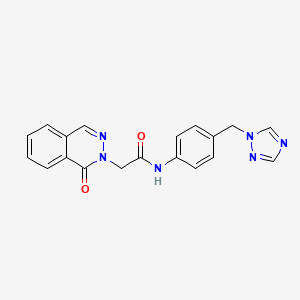 2-(1-oxophthalazin-2(1H)-yl)-N-[4-(1H-1,2,4-triazol-1-ylmethyl)phenyl]acetamide