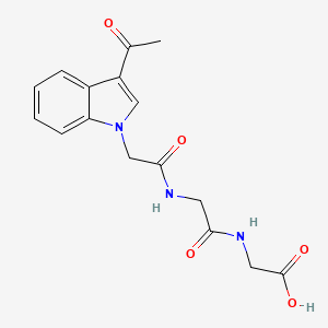 N-[(3-acetyl-1H-indol-1-yl)acetyl]glycylglycine