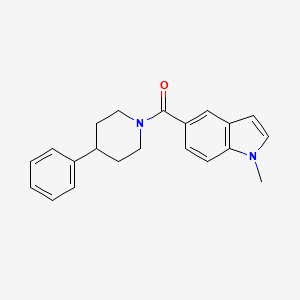 molecular formula C21H22N2O B10985443 (1-methyl-1H-indol-5-yl)(4-phenylpiperidin-1-yl)methanone 