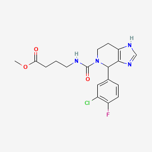 methyl 4-({[4-(3-chloro-4-fluorophenyl)-1,4,6,7-tetrahydro-5H-imidazo[4,5-c]pyridin-5-yl]carbonyl}amino)butanoate