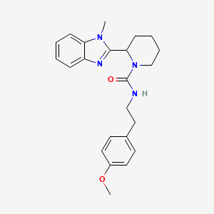 N-[2-(4-methoxyphenyl)ethyl]-2-(1-methyl-1H-benzimidazol-2-yl)piperidine-1-carboxamide