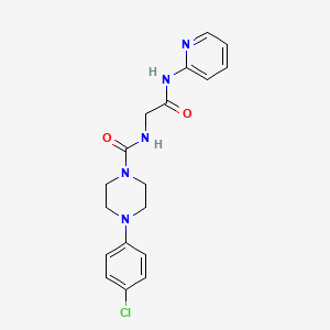 4-(4-chlorophenyl)-N-[2-oxo-2-(pyridin-2-ylamino)ethyl]piperazine-1-carboxamide