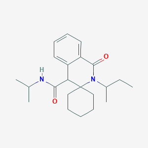 2'-(butan-2-yl)-1'-oxo-N-(propan-2-yl)-1',4'-dihydro-2'H-spiro[cyclohexane-1,3'-isoquinoline]-4'-carboxamide