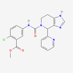 methyl 2-chloro-5-({[4-(pyridin-2-yl)-1,4,6,7-tetrahydro-5H-imidazo[4,5-c]pyridin-5-yl]carbonyl}amino)benzoate