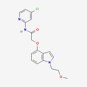 molecular formula C18H18ClN3O3 B10985525 N-(4-chloropyridin-2-yl)-2-{[1-(2-methoxyethyl)-1H-indol-4-yl]oxy}acetamide 