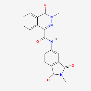 molecular formula C19H14N4O4 B10985569 3-methyl-N-(2-methyl-1,3-dioxo-2,3-dihydro-1H-isoindol-5-yl)-4-oxo-3,4-dihydrophthalazine-1-carboxamide 