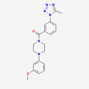 [4-(3-methoxyphenyl)piperazin-1-yl][3-(5-methyl-1H-tetrazol-1-yl)phenyl]methanone