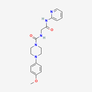 4-(4-methoxyphenyl)-N-[2-oxo-2-(pyridin-2-ylamino)ethyl]piperazine-1-carboxamide