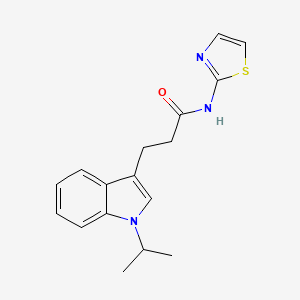 3-[1-(propan-2-yl)-1H-indol-3-yl]-N-(1,3-thiazol-2-yl)propanamide