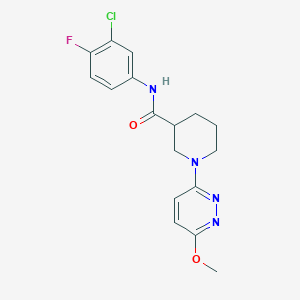 molecular formula C17H18ClFN4O2 B10985634 N-(3-chloro-4-fluorophenyl)-1-(6-methoxypyridazin-3-yl)piperidine-3-carboxamide 