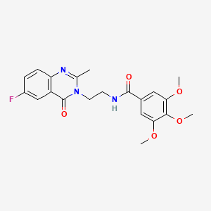 N-[2-(6-fluoro-2-methyl-4-oxoquinazolin-3(4H)-yl)ethyl]-3,4,5-trimethoxybenzamide