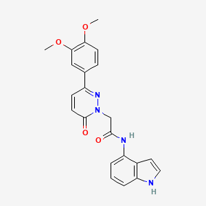 2-[3-(3,4-dimethoxyphenyl)-6-oxopyridazin-1(6H)-yl]-N-(1H-indol-4-yl)acetamide