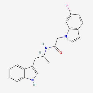 molecular formula C21H20FN3O B10985722 2-(6-fluoro-1H-indol-1-yl)-N-[1-(1H-indol-3-yl)propan-2-yl]acetamide 