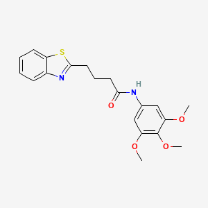 molecular formula C20H22N2O4S B10985764 4-(1,3-benzothiazol-2-yl)-N-(3,4,5-trimethoxyphenyl)butanamide 