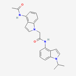 2-[4-(acetylamino)-1H-indol-1-yl]-N-[1-(propan-2-yl)-1H-indol-4-yl]acetamide