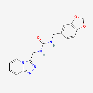 1-(1,3-Benzodioxol-5-ylmethyl)-3-([1,2,4]triazolo[4,3-a]pyridin-3-ylmethyl)urea