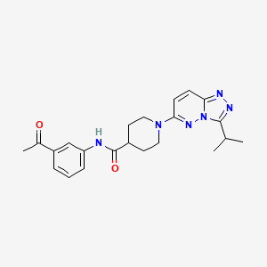 N-(3-acetylphenyl)-1-[3-(propan-2-yl)[1,2,4]triazolo[4,3-b]pyridazin-6-yl]piperidine-4-carboxamide