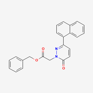 molecular formula C23H18N2O3 B10985899 benzyl [3-(naphthalen-1-yl)-6-oxopyridazin-1(6H)-yl]acetate 