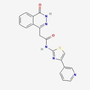 2-(4-hydroxyphthalazin-1-yl)-N-[4-(pyridin-3-yl)-1,3-thiazol-2-yl]acetamide