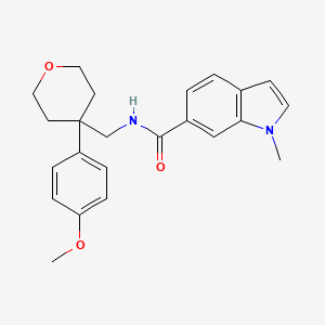 N-{[4-(4-methoxyphenyl)tetrahydro-2H-pyran-4-yl]methyl}-1-methyl-1H-indole-6-carboxamide