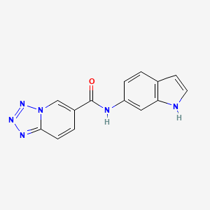 N-(1H-indol-6-yl)tetrazolo[1,5-a]pyridine-6-carboxamide