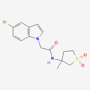 2-(5-bromo-1H-indol-1-yl)-N-(3-methyl-1,1-dioxidotetrahydrothiophen-3-yl)acetamide