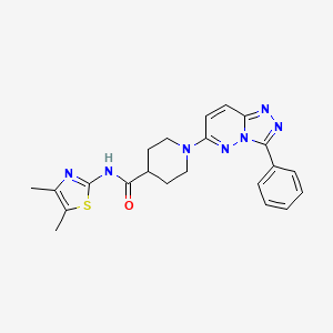 N-[(2Z)-4,5-dimethyl-1,3-thiazol-2(3H)-ylidene]-1-(3-phenyl[1,2,4]triazolo[4,3-b]pyridazin-6-yl)piperidine-4-carboxamide