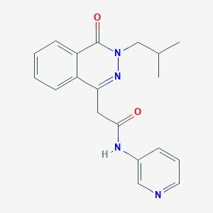 molecular formula C19H20N4O2 B10986039 2-[3-(2-methylpropyl)-4-oxo-3,4-dihydrophthalazin-1-yl]-N-(pyridin-3-yl)acetamide 