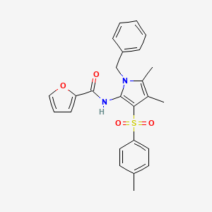 N-{1-benzyl-4,5-dimethyl-3-[(4-methylphenyl)sulfonyl]-1H-pyrrol-2-yl}furan-2-carboxamide