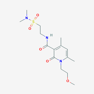 N-[2-(dimethylsulfamoyl)ethyl]-1-(2-methoxyethyl)-4,6-dimethyl-2-oxo-1,2-dihydropyridine-3-carboxamide