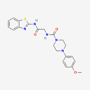 N-(2-(benzo[d]thiazol-2-ylamino)-2-oxoethyl)-4-(4-methoxyphenyl)piperazine-1-carboxamide