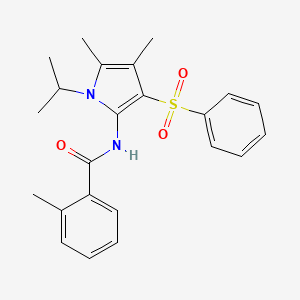 N-[4,5-dimethyl-3-(phenylsulfonyl)-1-(propan-2-yl)-1H-pyrrol-2-yl]-2-methylbenzamide